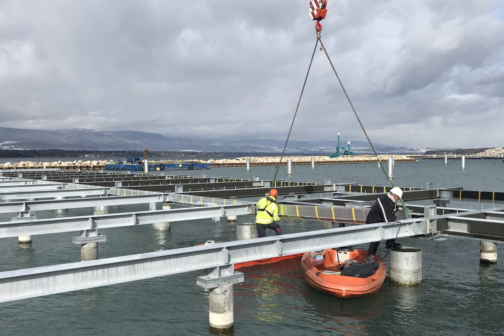 Port et Plage publique des Eaux Vives - Construction ...